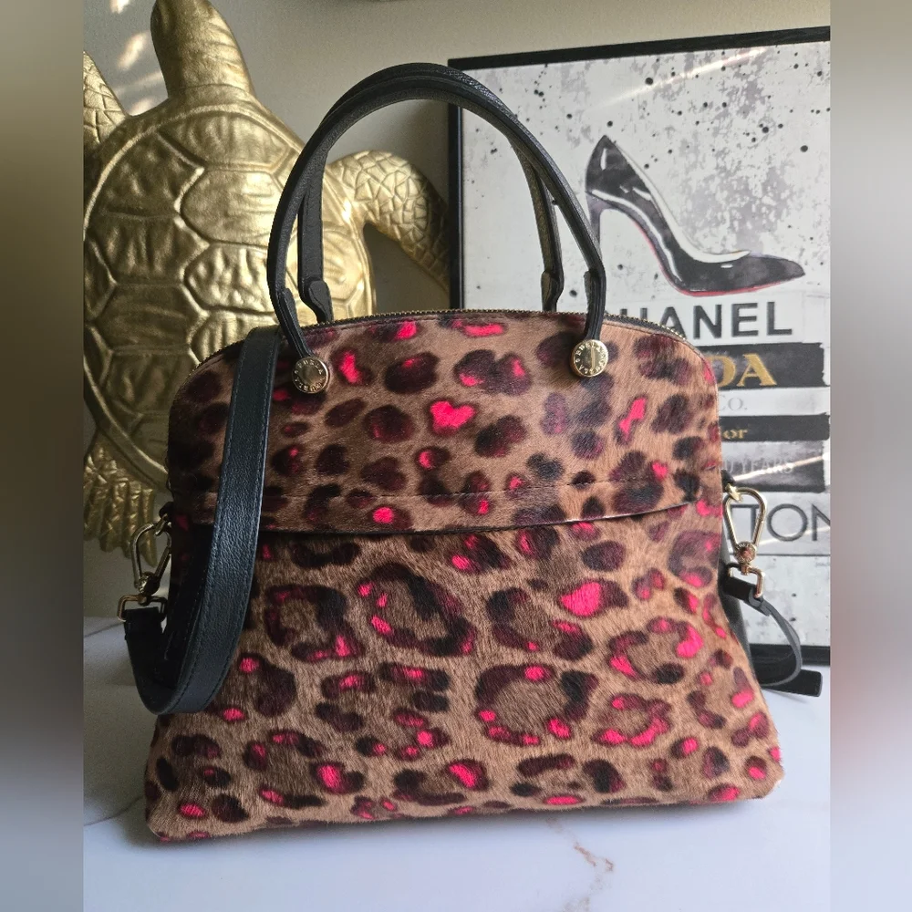 Furla Piper 2Way Harako Animal Print Top Handle Bag VGUC - Picture 13 of 14
